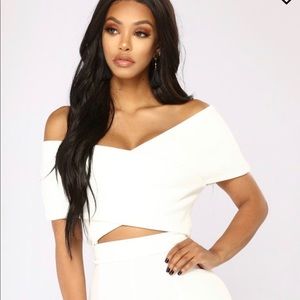 Fashion Nova Off Shoulder Crop Top